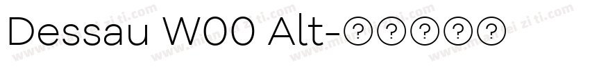 Dessau W00 Alt字体转换